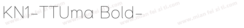 KN1-TTUma Bold字体转换